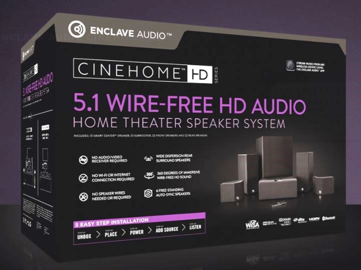 5.1 Wire-Free HD Audio Home Theater 